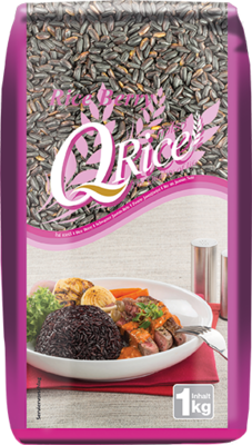 Q Rice - Rice Berry, schwarzer Jasminreis 1kg