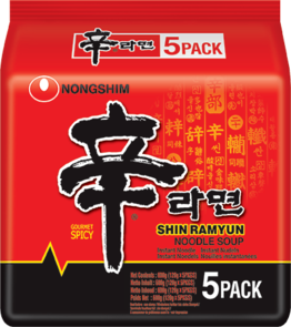 Nongshim  - Shin Ramyun sehr scharf 5er Pack (5x120g)