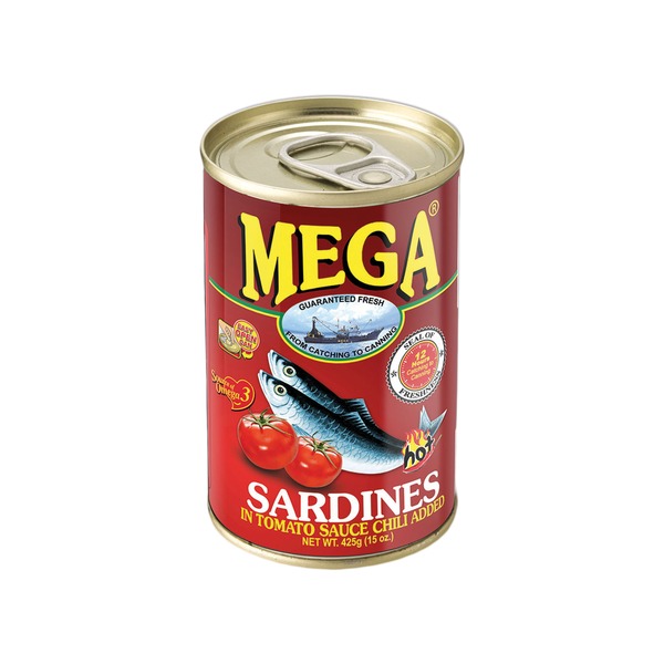 Mega - Sardinen in Tomatensauce mit Chili 425g