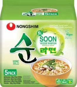 Nongshim - Veggie Ramyun mild 5er Pack (5x112g)