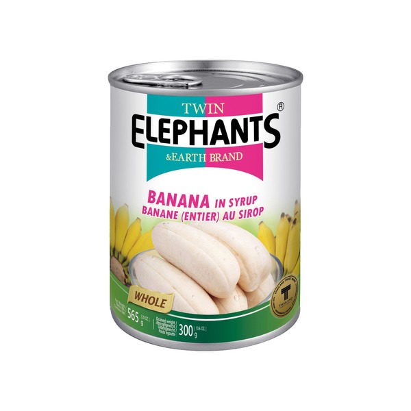 Twin Elephants - Bananen in Sirup 565g 